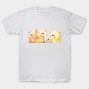 It's a Family of Bears - Grizzly Family T-Shirt